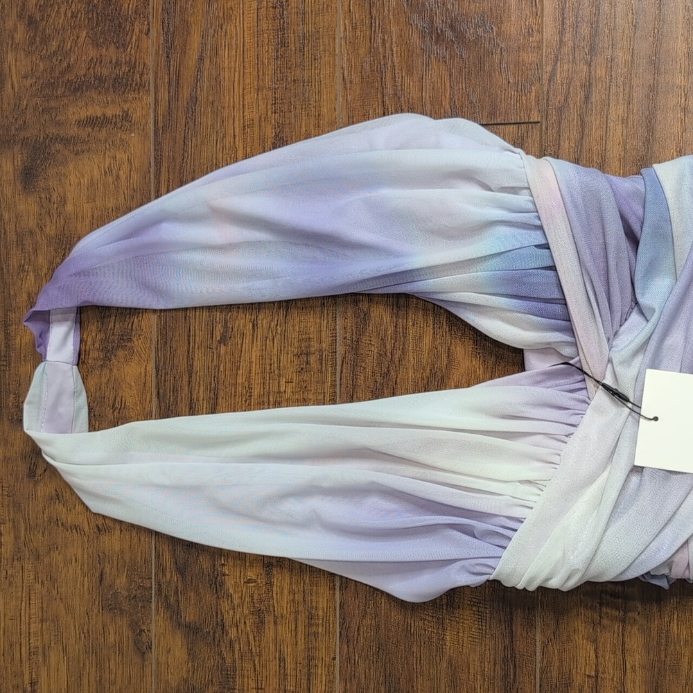 Zara Pastel Halter Dress Size XS (NWT) - Picture 4 of 7